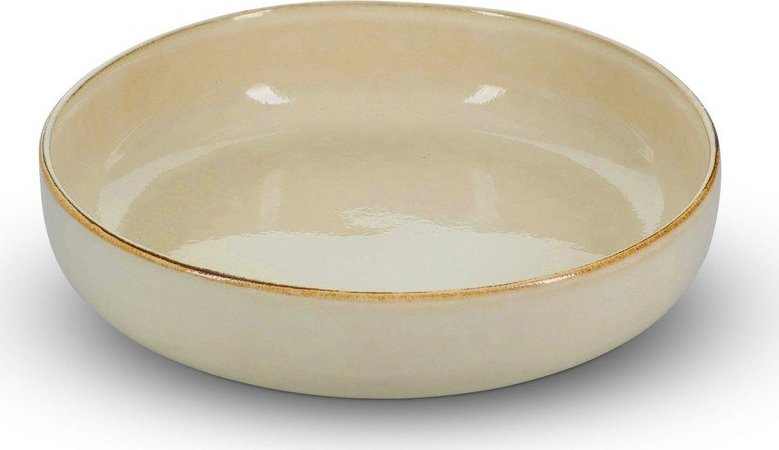Béžový servírovací talíř z kameniny Meridian – Salt&Pepper Salt&Pepper