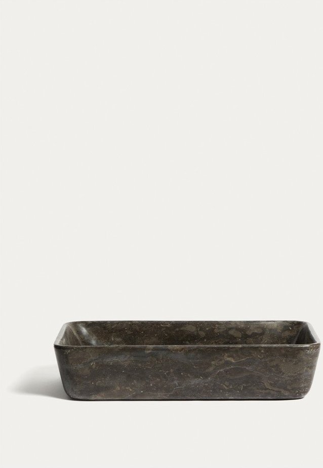 Šedé kamenné umyvadlo 55x35 cm Darnen – Kave Home Kave Home