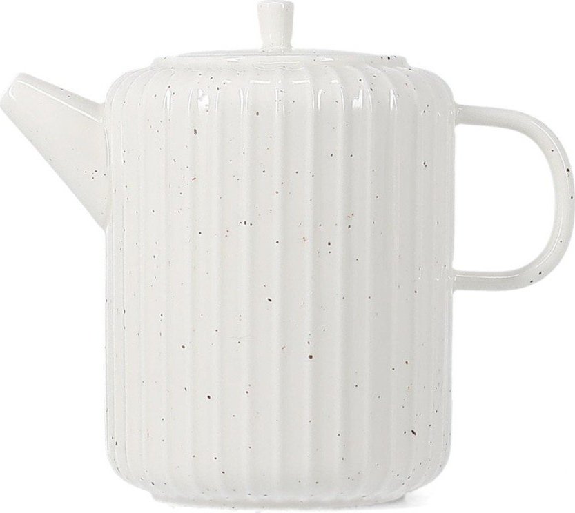 Bílá konvice na čaj z kostního porcelánu 540 ml Ora Gloss – Salt&Pepper Salt&Pepper