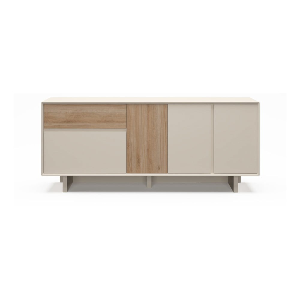 Komoda v béžové a přírodní barvě v dekoru dubu 180x76x45 cm Carpi – Marckeric Marckeric