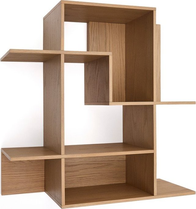 Modulární policový systém v dekoru dubu v přírodní barvě 80x80x25 cm Ina – Kave Home Kave Home