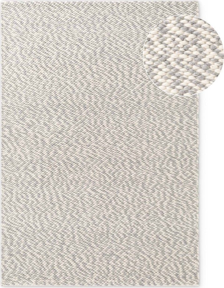 Světle šedý/krémový ručně tkaný vlněný koberec 160x230 cm Lyon Beans – Elle Decoration Elle Decoration