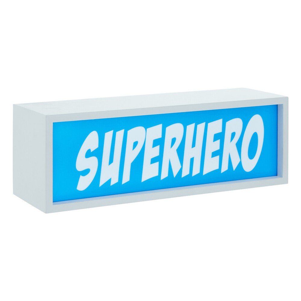 Modrá světelná dekorace na baterky Superhero – Premier Housewares Premier Housewares