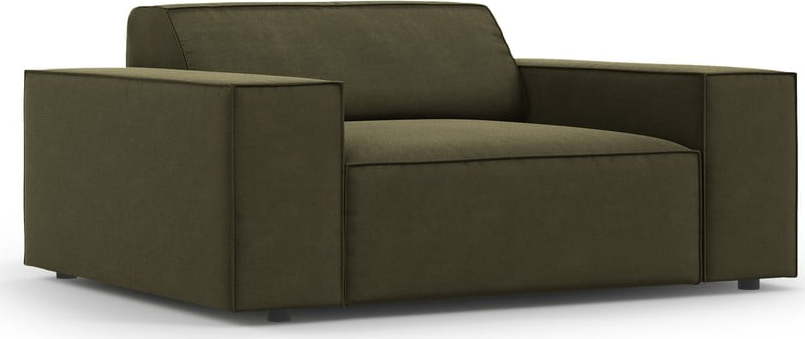 Zelené sametové křeslo Jodie – Micadoni Home Micadoni