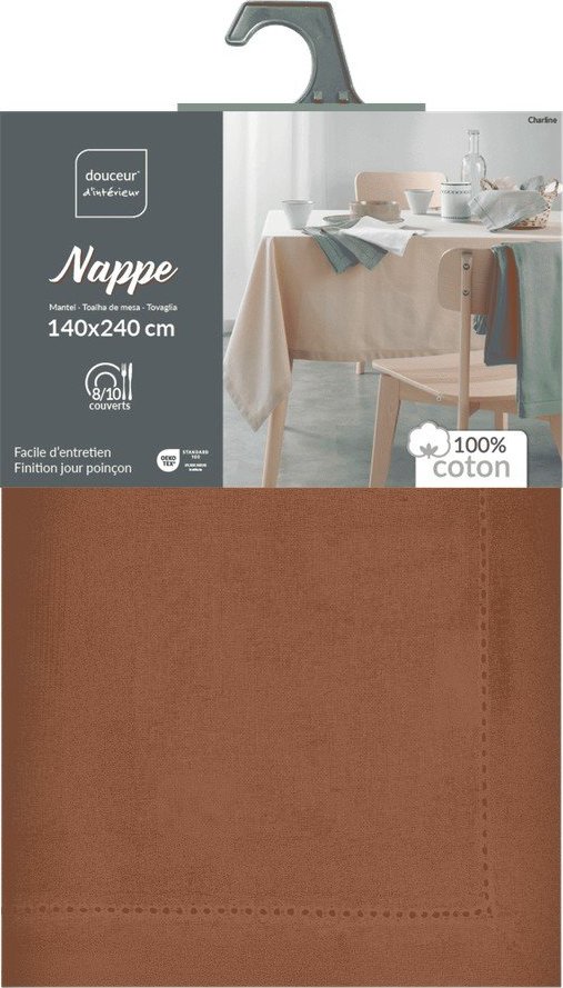 Bavlněný pratelný ubrus 140x240 cm Charline – douceur d'intérieur Douceur d intérieur
