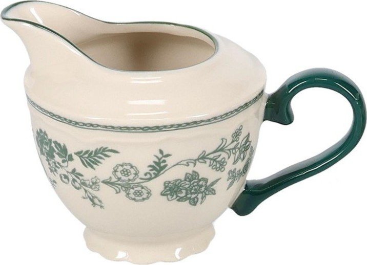Zelená/slonovinová porcelánová konvička na mléko 180 ml Cyril – S|P Collection S|P Collection