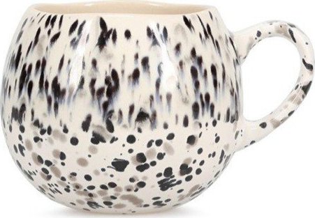 Černobílý kameninový hrnek 460 ml Muggies – Salt&Pepper Salt&Pepper