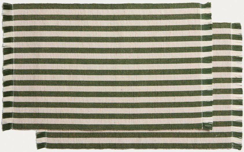 Látková/z juty prostírání v sadě 2 ks 35x50 cm Daltan – Kave Home Kave Home