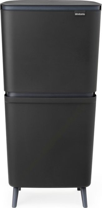 Tmavě šedý plastový odpadkový koš 25+10+10 l na tříděný odpad SortUp Recycle Hi – Brabantia Brabantia