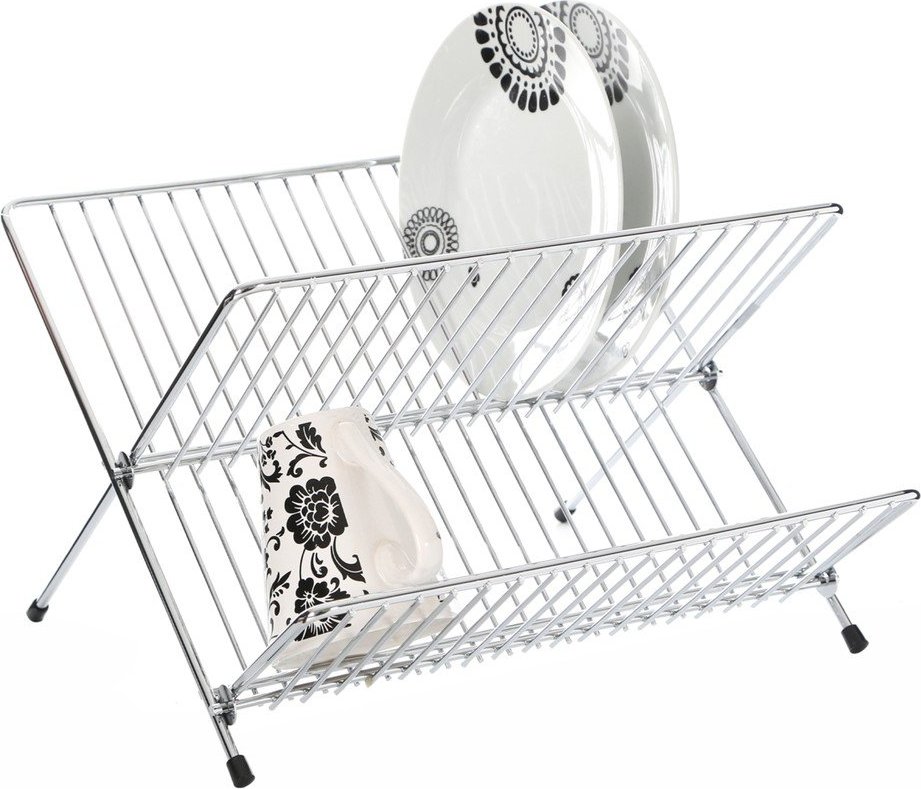 Dvoupatrový odkapávač z nerezové oceli ve stříbrné barvě 33x32 cm Laurie – Premier Housewares Premier Housewares