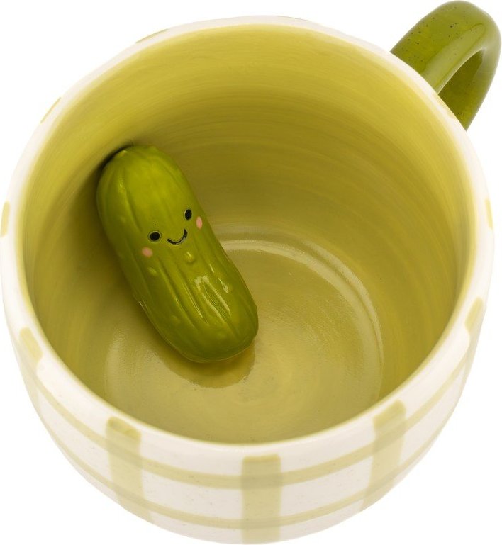 Světle zelený hrnek Surprise Pickle – Sass & Belle Sass & Belle