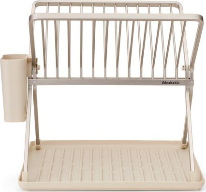 Béžový kovový dvoupatrový odkapávač 37x33 cm – Brabantia Brabantia