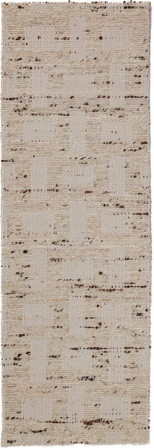 Ručně tkaný běhoun s příměsí vlny v přírodní barvě 80x230 cm Rova Blend – Flair Rugs Flair Rugs
