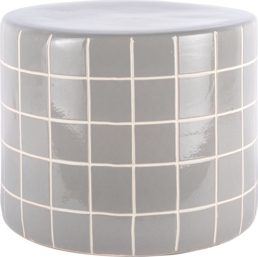 Keramický kulatý odkládací stolek ø 42 cm Retro Tiles – Leitmotiv Leitmotiv