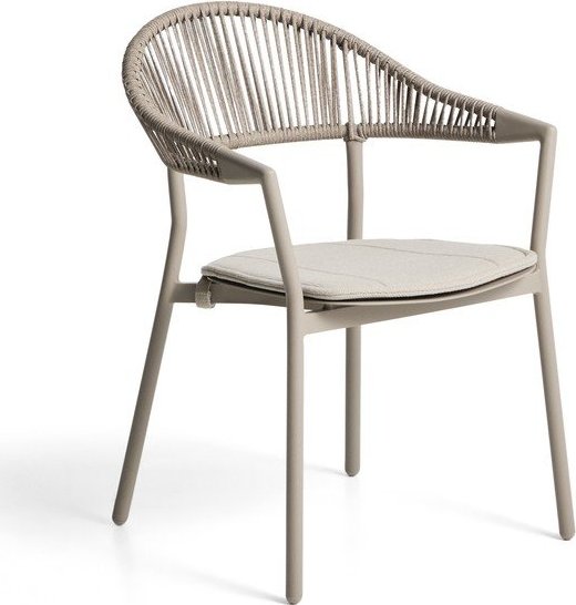 Taupe polstrovaná zahradní židle Alimia – Kave Home Kave Home