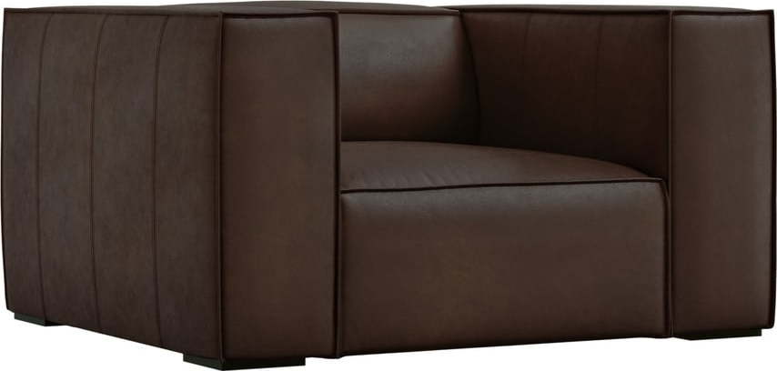Tmavě hnědé kožené křeslo Madame - II. jakost – Windsor & Co Sofas Windsor & Co Sofas