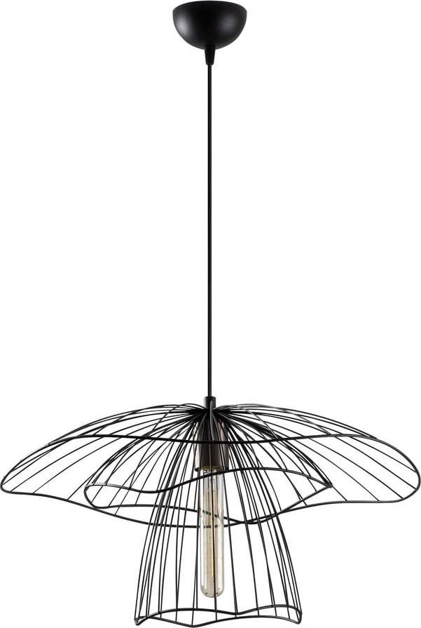 Černé závěsné svítidlo ø 50 cm Farac – Opviq lights Opviq lights