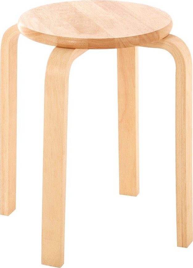 Stolička z kaučukového dřeva v přírodní barvě Heva – Premier Housewares Premier Housewares