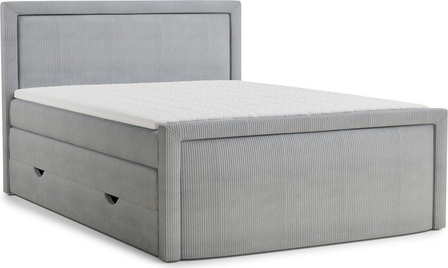 Šedá boxspring postel s úložným prostorem 160x200 cm Fresco – Maison de Rêve Maison de Reve