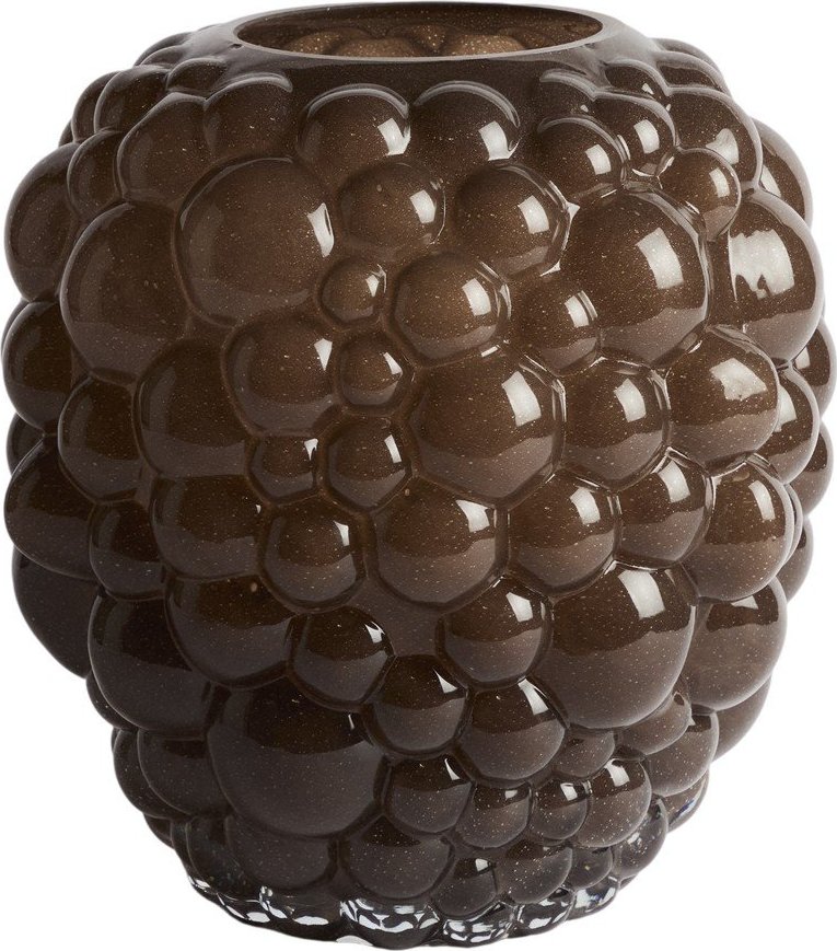Hnědá skleněná váza (výška 30 cm) Mure – Kave Home Kave Home