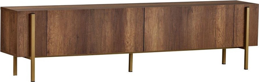 TV stolek v dekoru ořechu v tmavě přírodní barvě 180x45x30 cm Nexus – Kalune Design Kalune Design