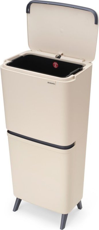 Světle šedý plastový odpadkový koš 20+25 l na tříděný odpad SortUp Recycle Hi – Brabantia Brabantia