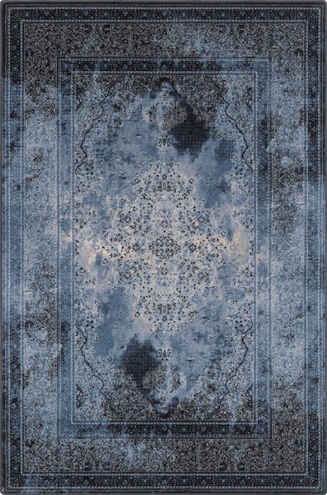 Modrý vlněný koberec 133x180 cm Difida – Agnella Agnella