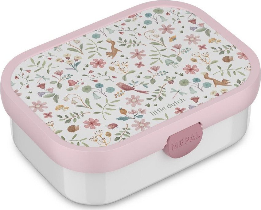 Bílý/růžový plastový dětský svačinový box Fairy Wonders – Mepal Mepal
