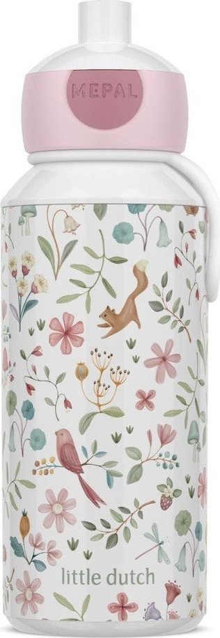 Bílá/růžová plastová dětská lahev 400 ml Fairy Wonders – Mepal Mepal