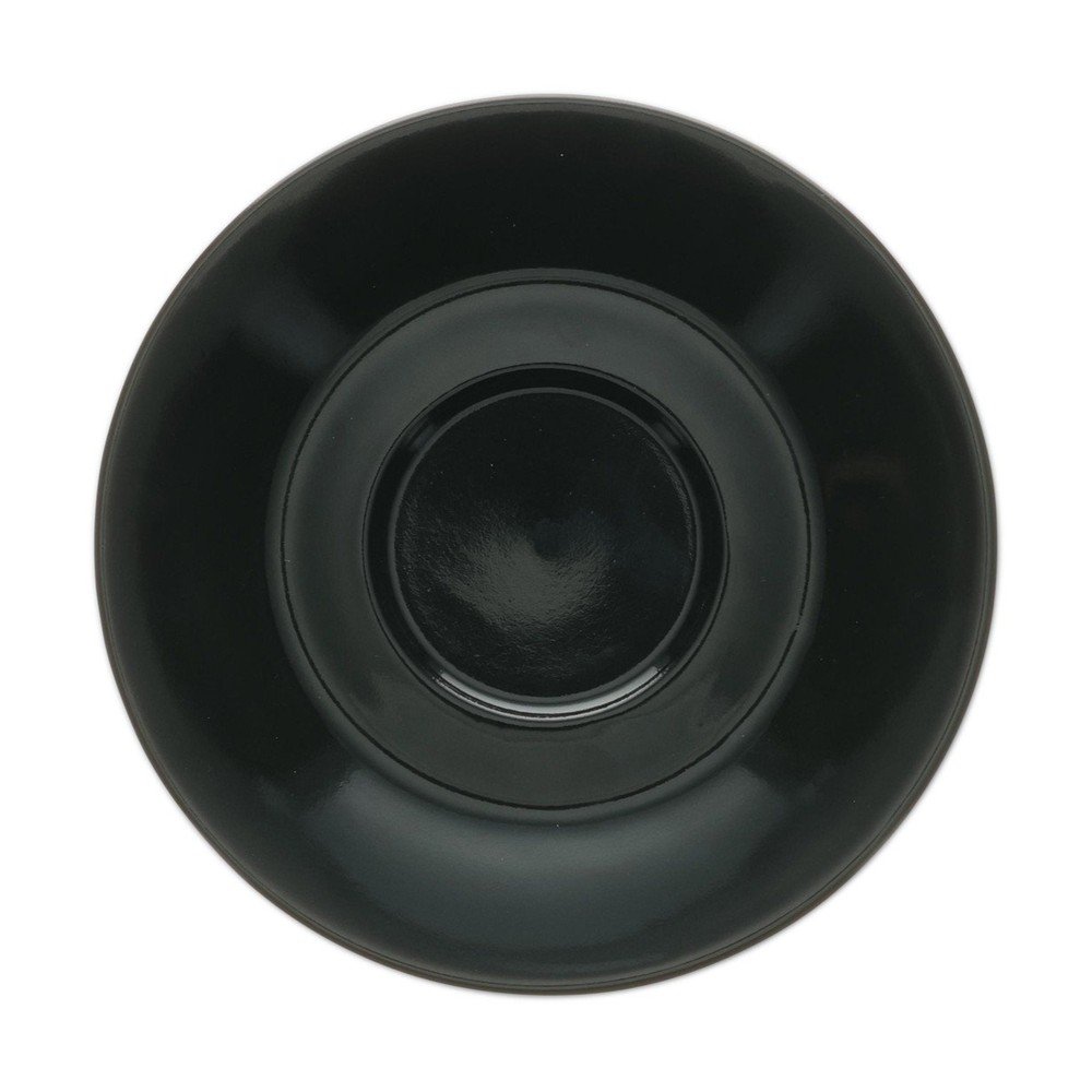 Černý porcelánový podšálek ø 15