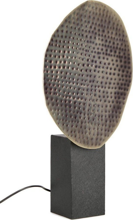Antracitová kovová stolní lampa s kovovým stínidlem (výška 57 cm) Neev – Bizzotto Bizzotto