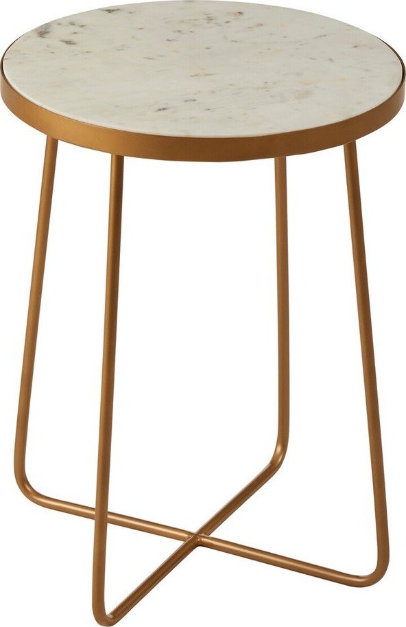 Kulatý odkládací stolek s mramorovou deskou ø 36 cm Shalimar – Premier Housewares Premier Housewares