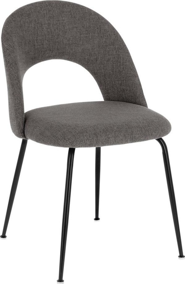 Tmavě šedá čalouněná jídelní židle Mahalia – Kave Home Kave Home