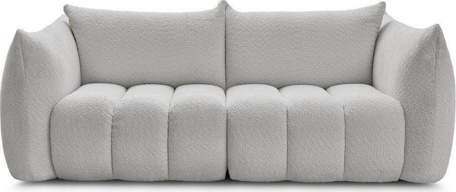 Světle šedá pohovka z textilie bouclé 234 cm Azra – Bobochic Paris Bobochic Paris