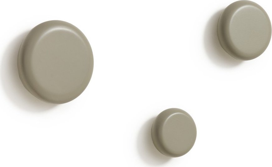 Taupe nástěnné háčky v sadě 3 ks z bukového dřeva Nadue – Kave Home Kave Home