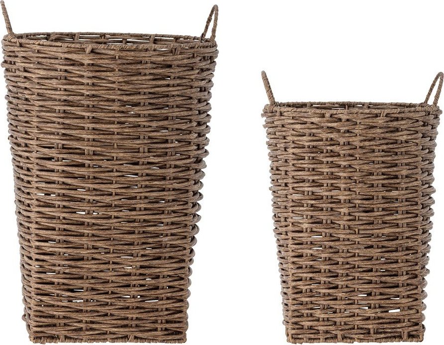 Obaly na květináče v sadě 2 ks z umělého ratanu ø 35 cm Cestina – Bloomingville Bloomingville