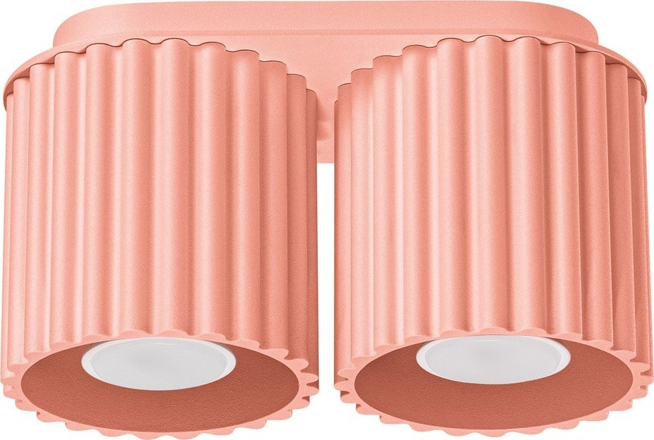 Broskvové kovové bodové svítidlo 10x21 cm Zora – Sollux Sollux