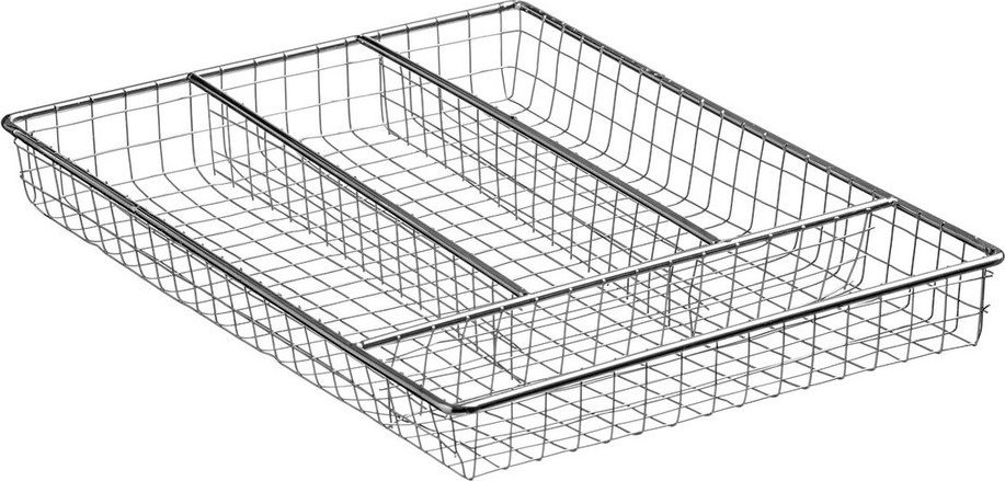 Kovový příborník do zásuvky ve stříbrné barvě 22 x 31 cm Esme – Premier Housewares Premier Housewares