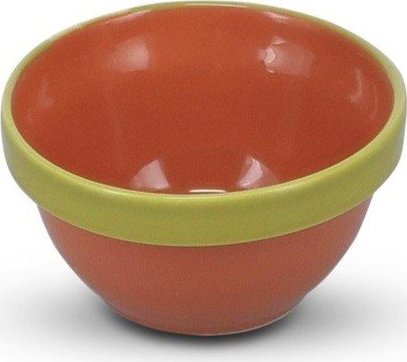 Zelená/oranžová miska z kameniny 170 ml Duo – ONA ONA
