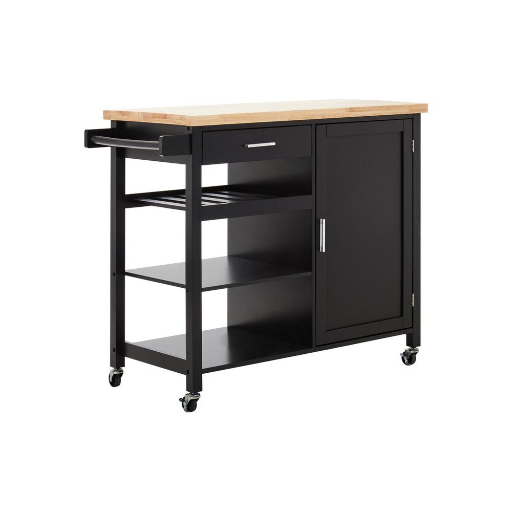 Servírovací stolek na kolečkách z kaučukového dřeva 48x105 cm Frankfurt – Premier Housewares Premier Housewares