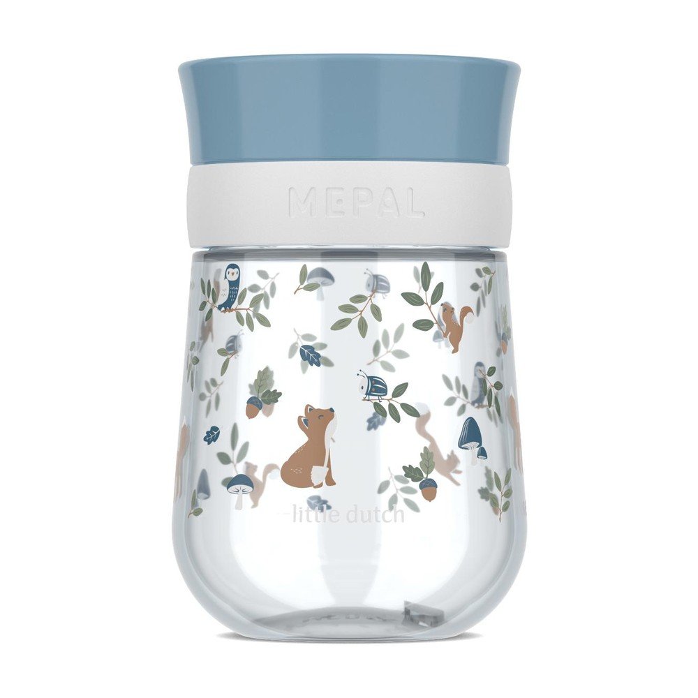 Světle modrý plastový dětský hrnek 300 ml Forest Friends – Mepal Mepal