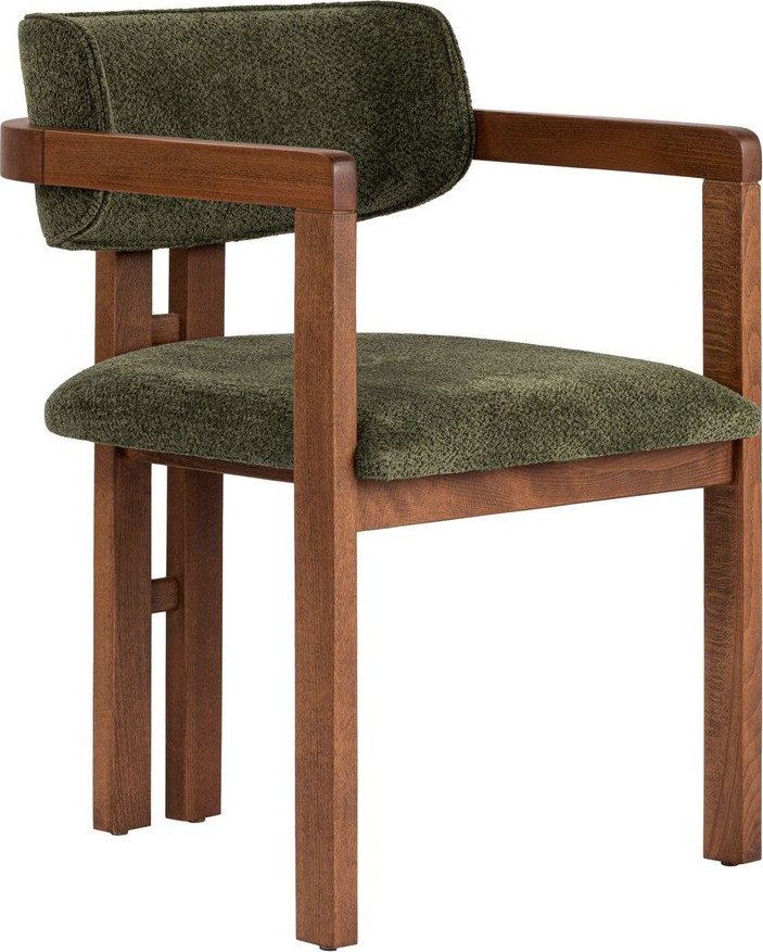 Tmavě zelené jídelní křeslo s područkami Toscana – Kalune Design Kalune Design