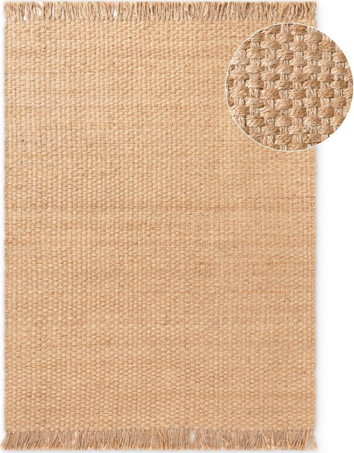 Oboustranný/ručně tkaný jutový koberec v přírodní barvě 200x300 cm Fjord – Hanse Home Hanse Home