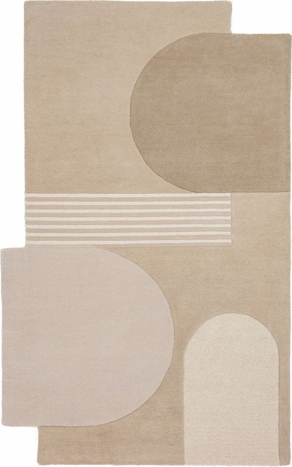 Ručně tkaný vlněný koberec v přírodní barvě 200x290 cm Lozenge – Flair Rugs Flair Rugs