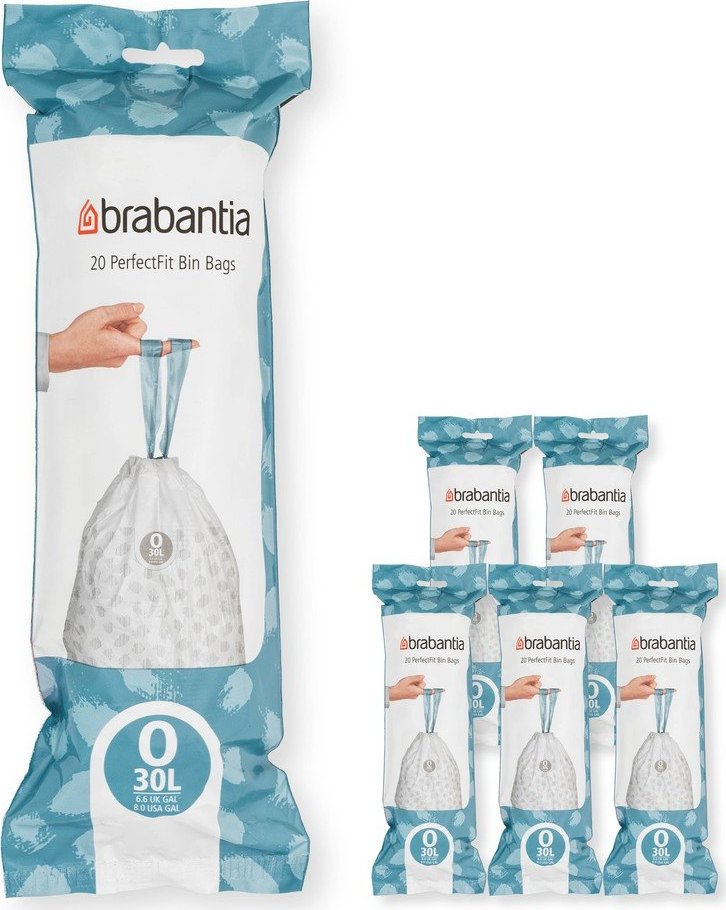 Stahovací pytle na odpadky v sadě 120 ks 30 l PerfectFit O – Brabantia Brabantia