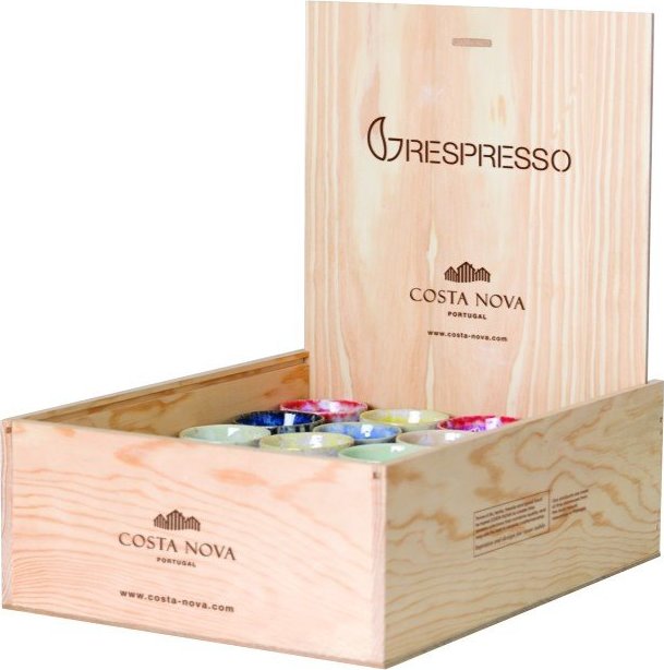 Kameninové šálky v sadě 40 ks na espresso 100 ml Grespresso – Costa Nova Costa Nova