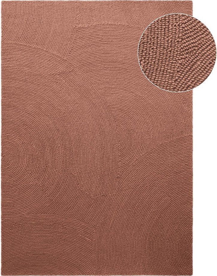 Ručně tkaný vlněný koberec v terakotové barvě 120x180 cm Calmio – Hanse Home Hanse Home