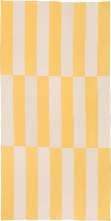 Žlutá bavlněná plážová osuška 100x160 cm Su – noo.ma NOO.MA