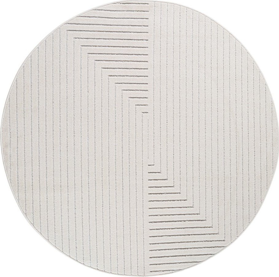 Krémový kulatý vnitřní a venkovní koberec ø 160 cm Nova 1202 – Ayyildiz Carpets Ayyildiz Carpets