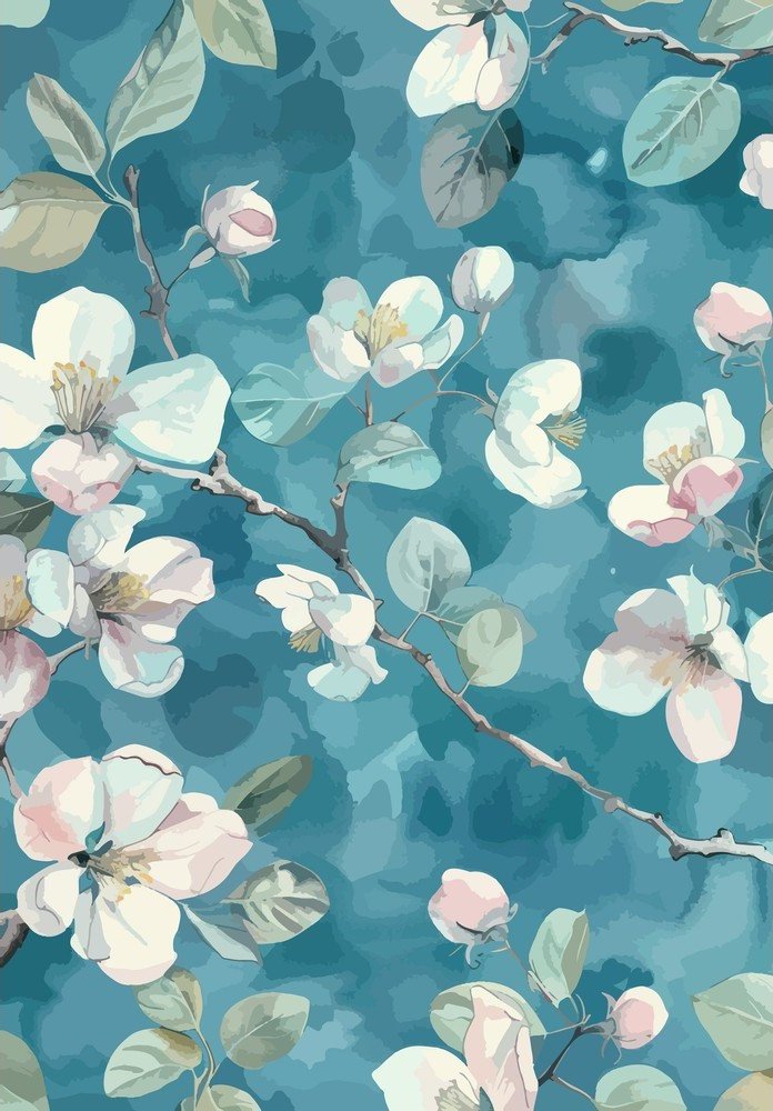 Modrý pratelný koberec 120x180 cm Bloom – Vitaus Vitaus